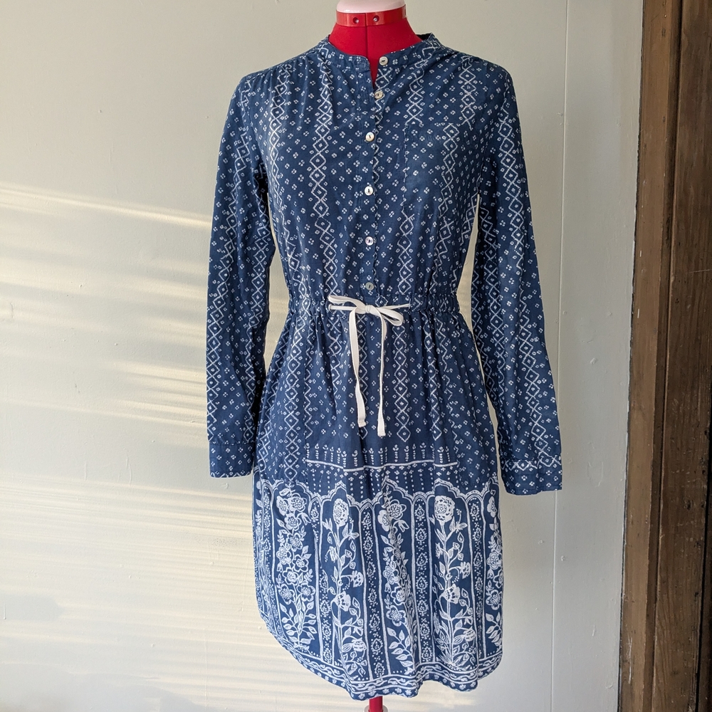 Meadow Rue Blue Patterned Women's Dress